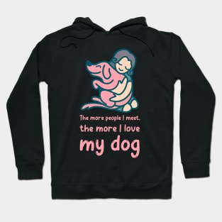 I love my dog dark theme Hoodie